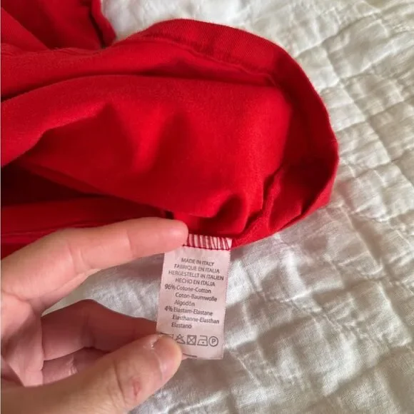 Gina Top Red V-Neck Ruched Women's Top - Picture 6 of 8